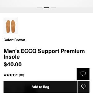 Men's ECCO Support Premium Insole Size EU 43